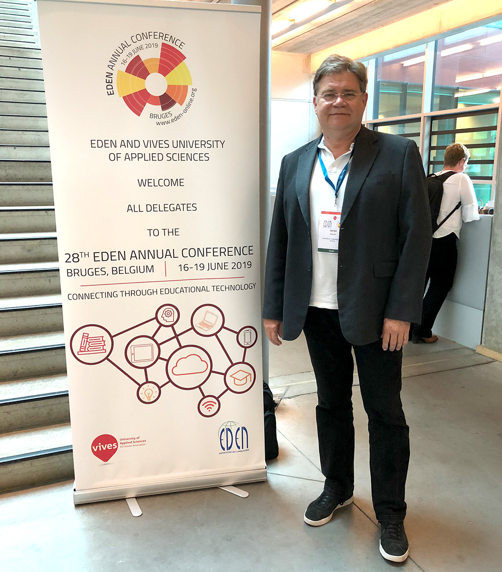 Peter Mazohl at the EDEN Conference 2019 in Brugge (Belgium)