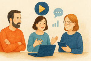 Flipped Learning Book Illustration